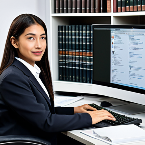 **

"A professional translator, fully clothed in modest business attire, working at a clean desk with a computer displaying translation software. Bookshelves with dictionaries and language resources in the background. Safe for work, appropriate content, perfect anatomy, natural proportions, professional."

**