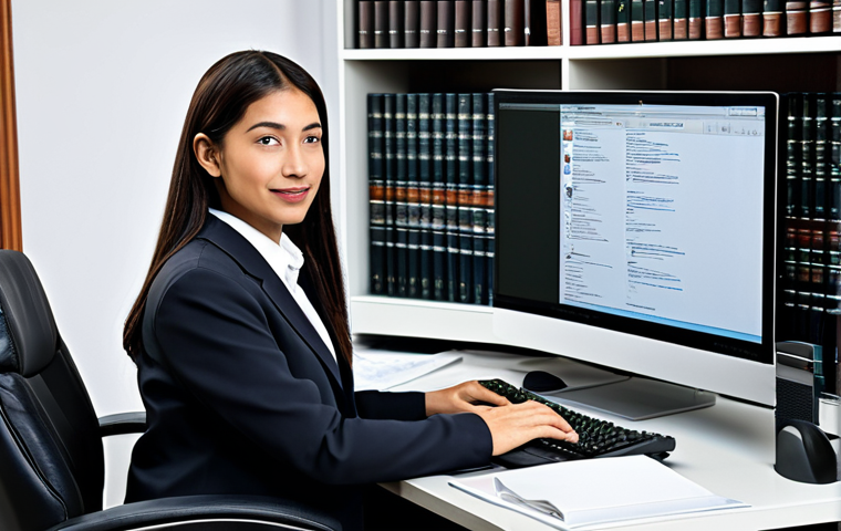 **
"A professional translator, fully clothed in modest business attire, working at a clean desk with a computer displaying translation software. Bookshelves with dictionaries and language resources in the background. Safe for work, appropriate content, perfect anatomy, natural proportions, professional."
**