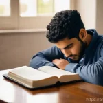 번역사 자격증 실기시험 준비물 - **Mental Preparation and Focus**
    A calm and focused young adult, of Middle Eastern descent, is s...