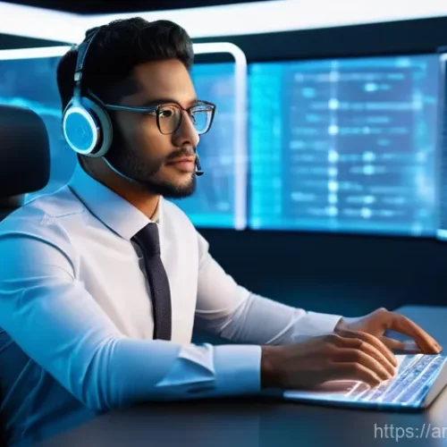 번역사 업무에서의 트렌드 - **Prompt:** A young, diverse male professional, dressed in a smart casual outfit (collared shirt, no...