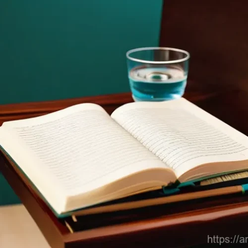 번역사 시험장에서의 긴장 완화 방법 - **Prompt: "A serene and organized study space for a university student in an Arab country. The room ...