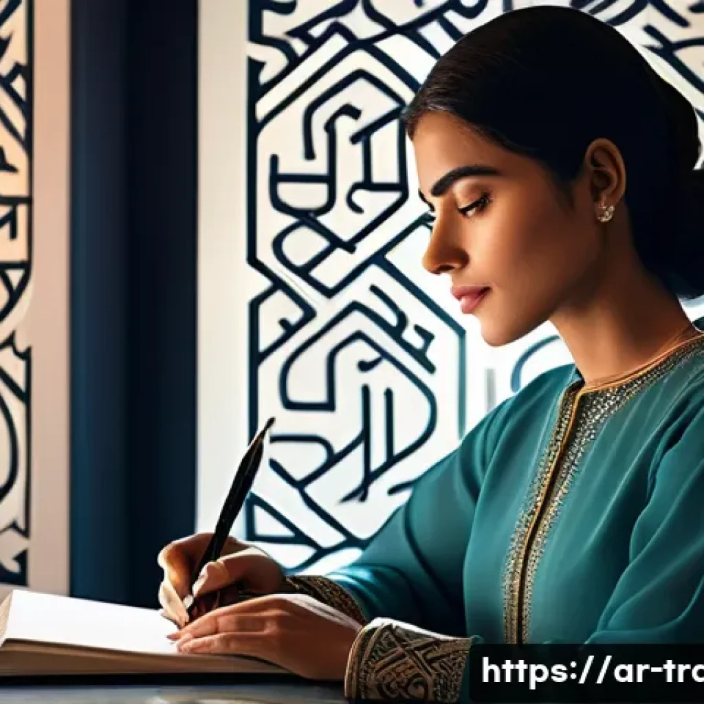 번역사 자격증 시험의 필수 문항 분석 - **Prompt 1: The Soul of Translation**
    "A highly focused, professional female translator, of dive...